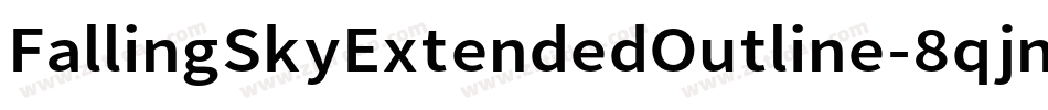 FallingSkyExtendedOutline-8qjn字体转换