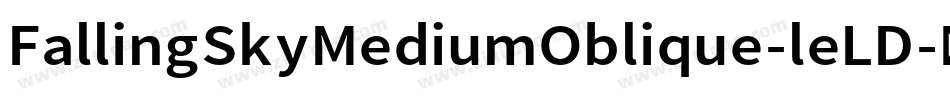 FallingSkyMediumOblique-leLD字体转换