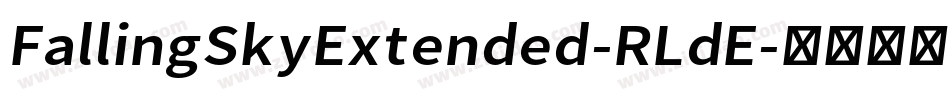 FallingSkyExtended-RLdE字体转换
