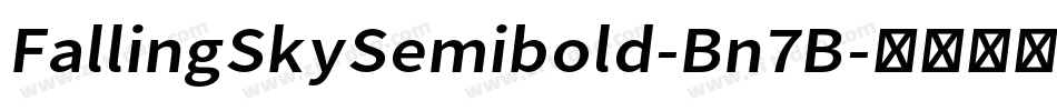 FallingSkySemibold-Bn7B字体转换