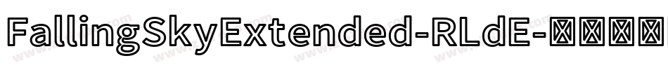 FallingSkyExtended-RLdE字体转换