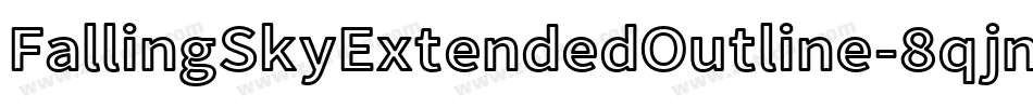 FallingSkyExtendedOutline-8qjn字体转换