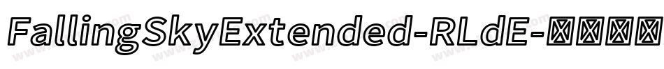FallingSkyExtended-RLdE字体转换