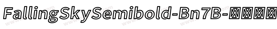 FallingSkySemibold-Bn7B字体转换