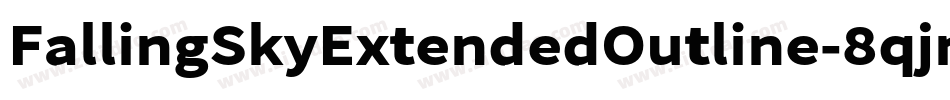 FallingSkyExtendedOutline-8qjn字体转换