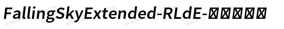 FallingSkyExtended-RLdE字体转换