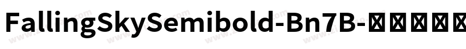 FallingSkySemibold-Bn7B字体转换