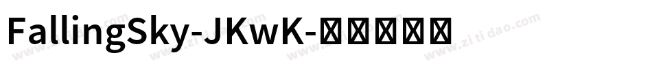 FallingSky-JKwK字体转换