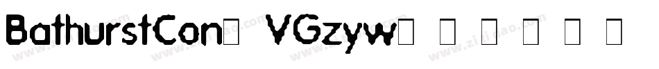 BathurstCon-VGzyw字体转换