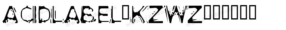 AcidLabel-KZWZ字体转换