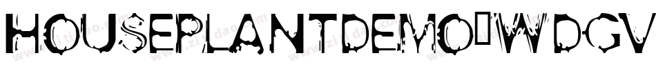 Houseplantdemo-WdgV字体转换