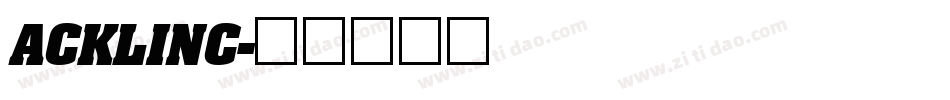 ACKLINC字体转换