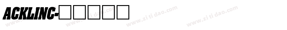 ACKLINC字体转换