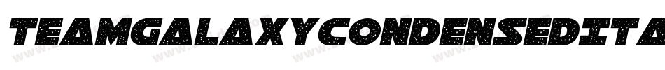 TeamGalaxyCondensedItalic-2OgBe字体转换