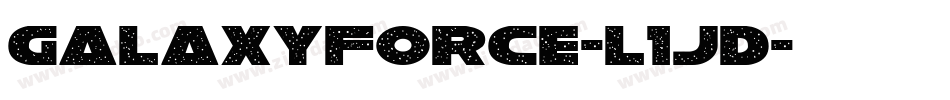 GalaxyForce-l1jd字体转换