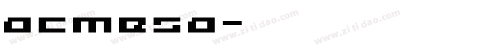 acmesa字体转换