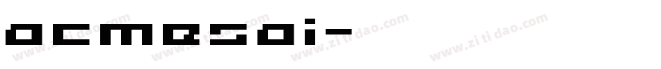 acmesai字体转换