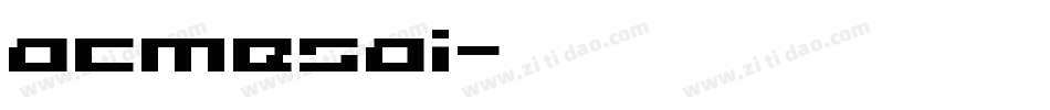 acmesai字体转换