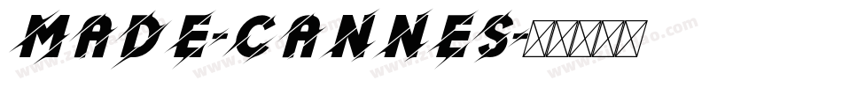 MADE-Cannes字体转换
