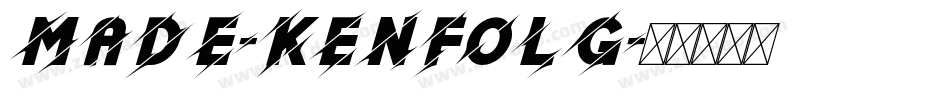MADE-Kenfolg字体转换