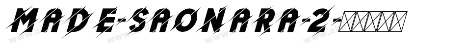 MADE-SAONARA-2字体转换