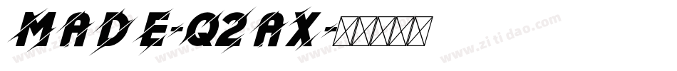 Made-q2ax字体转换