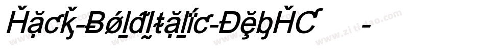Hack-BoldItalic-DebHC转换器字体转换
