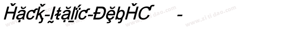 Hack-Italic-DebHC转换器字体转换