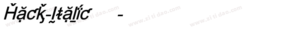 Hack-Italic转换器字体转换