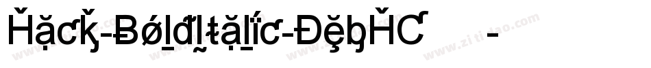 Hack-BoldItalic-DebHC转换器字体转换