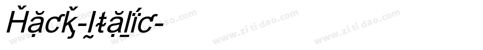 Hack-Italic字体转换