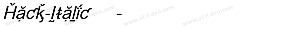 Hack-Italic手机版字体转换