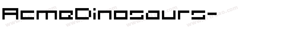 AcmeDinosaurs字体转换