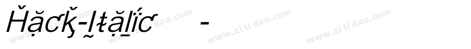 Hack-Italic手机版字体转换