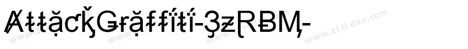 AttackGraffiti-3zRBM字体转换
