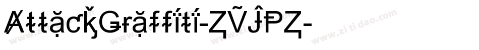 AttackGraffiti-ZVJPZ字体转换