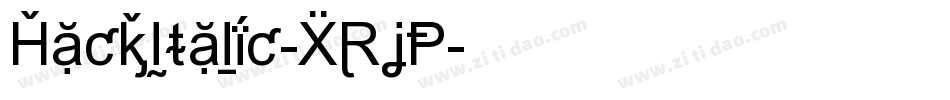 HackItalic-XRjP字体转换