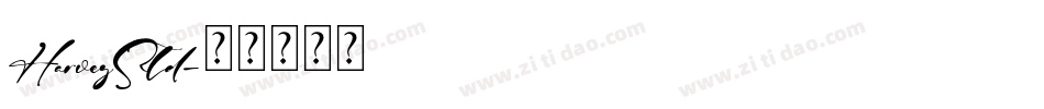 HarveyStd字体转换
