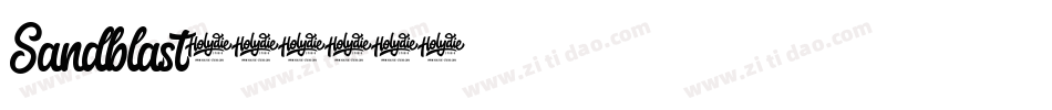 Sandblast字体转换