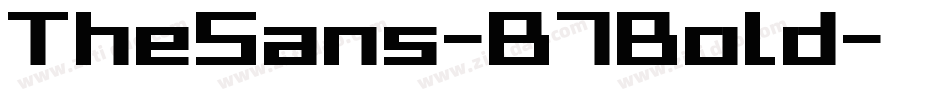 TheSans-B7Bold字体转换