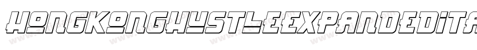 HongKongHustleExpandedItaliExpandedItalic-l4V0字体转换