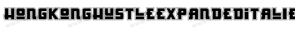 HongKongHustleExpandedItaliExpandedItalic-l4V0字体转换