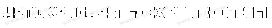HongKongHustleExpandedItaliExpandedItalic-l4V0字体转换