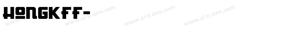 hongkff字体转换