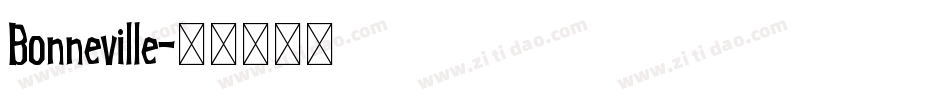Bonneville字体转换