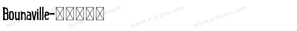 Bounaville字体转换