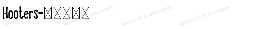 Hooters字体转换
