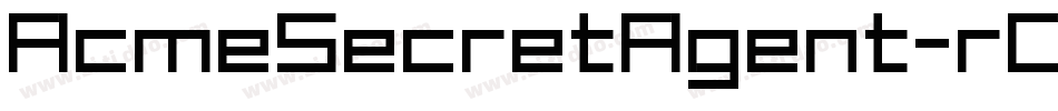 AcmeSecretAgent-rOO字体转换