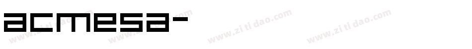 acmesa字体转换