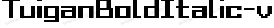 TuiganBoldItalic-vGG9字体转换